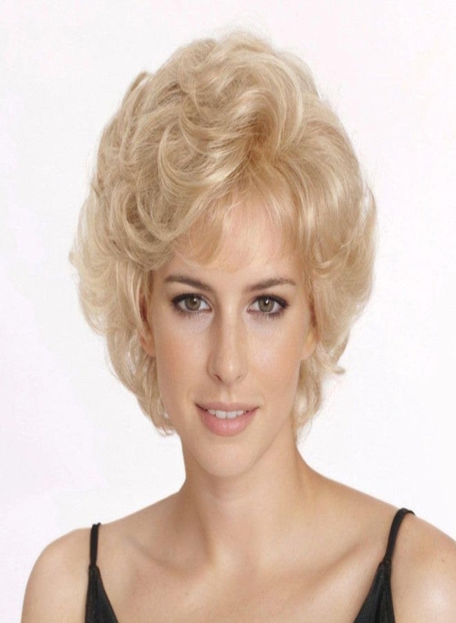 Dai Cloud Short Blonde Curly Wigs for Women Synthetic Natural Looking Daily Party Halloween Wig for White Women - Image 1
